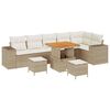 vidaXL Ensemble de canap&eacute; de jardin 9 pc 6-Nombre de places