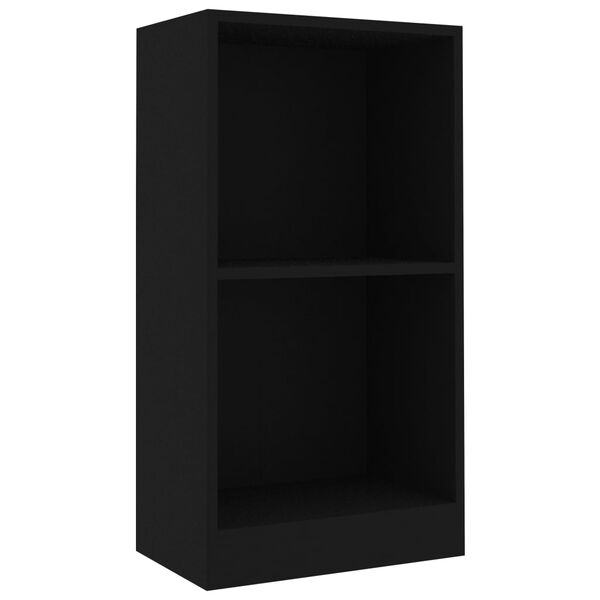 vidaXL Bibliothèque noir 40x24x75 cm bois d'ingénierie