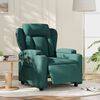 vidaXL Fauteuil inclinable &eacute;lectrique Vert fonc&eacute; Tissu