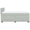 vidaXL Sommier &agrave; lattes de lit et matelas Gris clair 140x190cm Velours