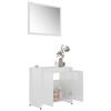 vidaXL Ensemble de meubles de bain 3pcs Blanc brillant Bois ing&eacute;nierie