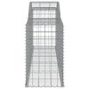 vidaXL Paniers à gabions arqués 2 pcs 300x50x80/100 cm fer galvanisé