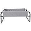 vidaXL Lit pour Chien Gris clair 70 x 70 x 28,5 cm Acier