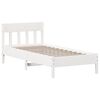 vidaXL Cadre de lit sans matelas blanc 75x190 cm bois de pin massif