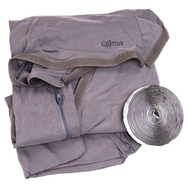 Qlima Kit de montage de fen&ecirc;tre pour climatiseur portable WKR 01 Gris