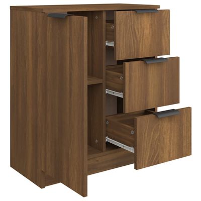 vidaXL Buffet chêne marron 60x30x70 cm Bois d'ingénierie