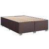 vidaXL Sommier &agrave; lattes de lit avec matelas Marron fonc&eacute; 140x190 cm