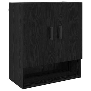 vidaXL Meuble mural Ch&ecirc;ne noir 60 x 31 x 70 cm Bois d'ing&eacute;nierie