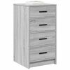 vidaXL Buffet Sonoma gris 40 x 41 x 75 cm Bois d'ingénierie