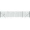 vidaXL Cl&ocirc;ture en treillis m&eacute;tallique et piquet d'ancrage vert 2,2x10m