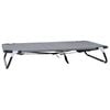 vidaXL Lit pour Chien 105 x 65 x 18 cm Acier Gris clair