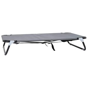 vidaXL Lit pour Chien 105 x 65 x 18 cm Acier Gris clair