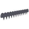 vidaXL Bordure de Pelouse 30 pc 103 x 20 cm Acier Anthracite