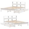 vidaXL Lit biblioth&egrave;que sans matelas blanc 120x200 cm bois pin massif