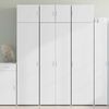 vidaXL Buffet haut blanc 70x42,5x185 cm bois d'ing&eacute;nierie