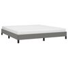 vidaXL Cadre de lit sans matelas gris fonc&eacute; 160x200 cm tissu