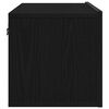vidaXL Meuble TV 2 pcs Ch&ecirc;ne noir 80 x 30 x 30 cm Bois d'ing&eacute;nierie