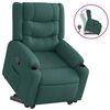 vidaXL Fauteuil inclinable vert fonc&eacute; tissu