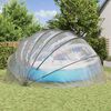vidaXL D&ocirc;me de piscine Transparent 592 x 590 x 275 cm PVC