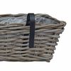 vidaXL Panier &agrave; jardini&egrave;re suspendu 2 pcs Gris 48 x 22 x 15 cm