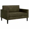vidaXL Fauteuil XXL Vert arm&eacute;e Simili daim