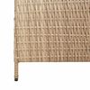 vidaXL Paravent Beige 195 x 180 cm polyrotin