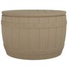 vidaXL Boîte de rangement de jardin 3 en 1 marron clair polypropylène