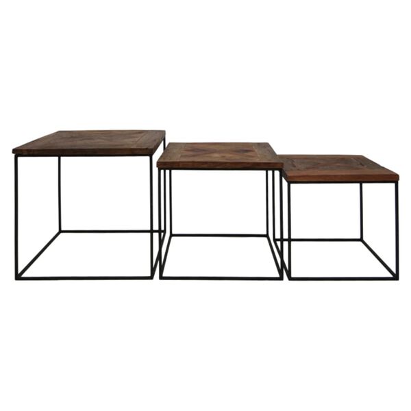 HSM Collection Ensemble de tables basses 3 pcs Austin Carr&eacute;