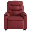 vidaXL Fauteuil inclinable &eacute;lectrique rouge bordeaux similicuir