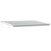 vidaXL Auvent r&eacute;tractable anthracite et blanc 5x3 m tissu et aluminium