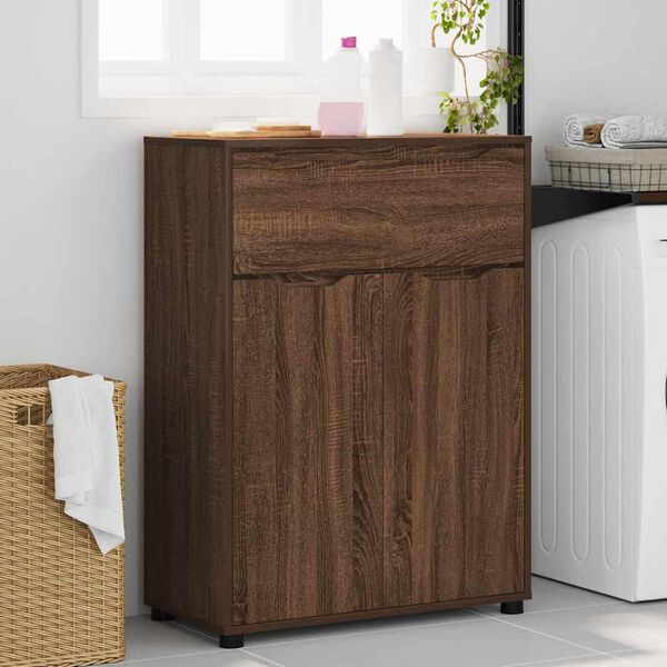 vidaXL Cabinet de salle de bain Ch&ecirc;ne brun 72,5 x 36,5 x 100 cm