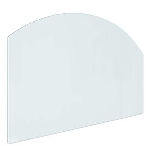 vidaXL Plaque en verre de chemin&eacute;e Transparent 80 x 50 cm Verre