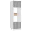 vidaXL Meuble micro-ondes Lyon gris Sonoma 60x57x207 cm
