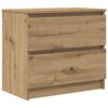 vidaXL Meuble TV ch&ecirc;ne artisanal 60x35x54 cm bois d'ing&eacute;nierie