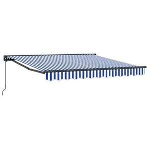 vidaXL Cadre d'auvent Bleu et Blanc 300 x 250 cm