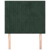 vidaXL T&ecirc;te de lit Vert fonc&eacute; 100x5x118/128 cm Velours