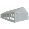 vidaXL Tissu de tente sans cadre 12 x 6 m Gris PE