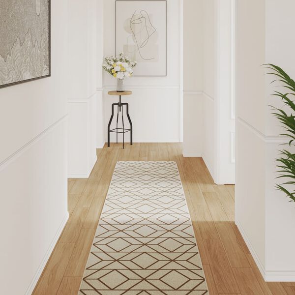 vidaXL Tapis int&eacute;rieur ext&eacute;rieur &agrave; poils courts 80x300 cm antid&eacute;rapant