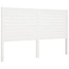 vidaXL T&ecirc;te de lit Blanc 156x4x100 cm Bois massif de pin
