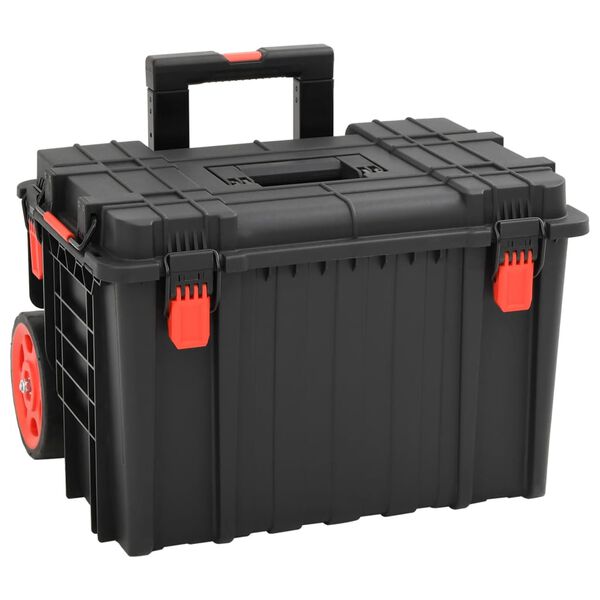 vidaXL Valise de vol portable Noir 56,5x45,5x48 cm PP