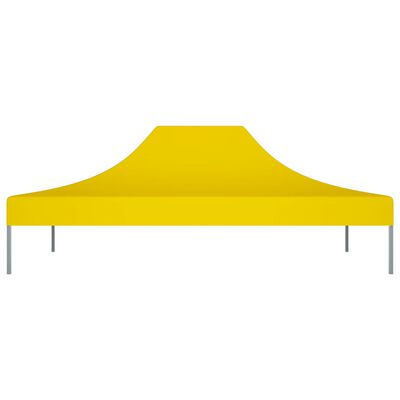 vidaXL Toit de tente de réception 4x3 m Jaune 270 g/m²