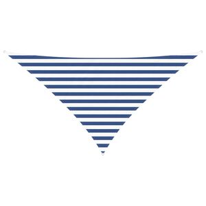 vidaXL Voile d'ombre Bleu et Blanc 2,5 x 2,5 x 3,5 m
