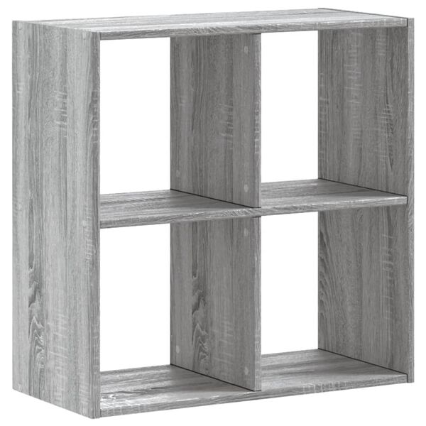 vidaXL Biblioth&egrave;que sonoma gris 68,5x32x68,5 cm bois d'ing&eacute;nierie
