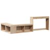 vidaXL Table de chevet avec bureau 222x107x75 cm bois de pin massif