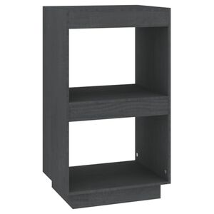 vidaXL Biblioth&egrave;que Gris 40x35x71 cm Bois de pin massif