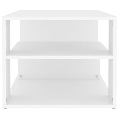 vidaXL Table basse blanc 100x50x40 cm bois d'ingénierie