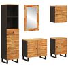 vidaXL Ensembles de salle de bain 5 pc Naturel 38 x 33 x 160 cm