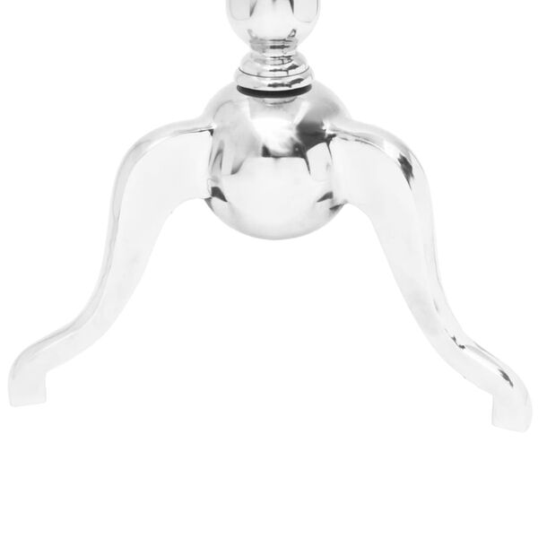 vidaXL Table auxiliaire carr&eacute;e Aluminium Argent&eacute;