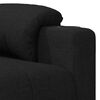 vidaXL Fauteuil de massage Noir Tissu