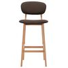 vidaXL Tabourets de bar lot de 2 marron tissu